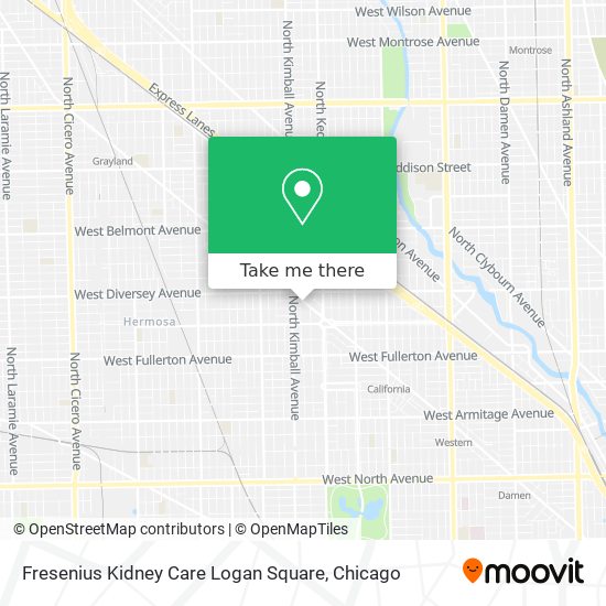 Fresenius Kidney Care Logan Square map