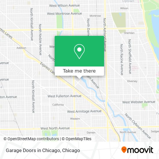 Mapa de Garage Doors in Chicago