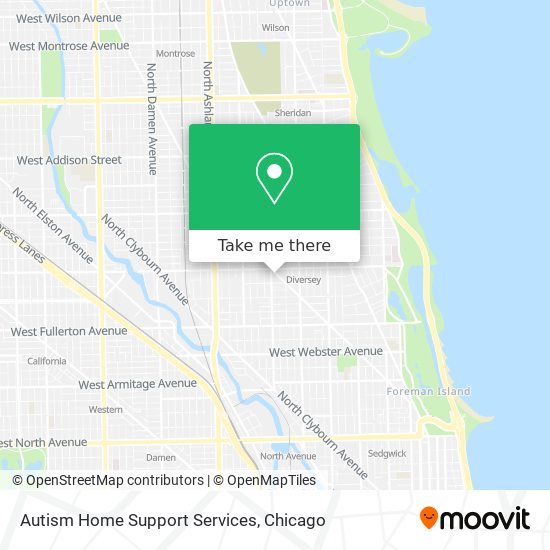 Autism Home Support Services map