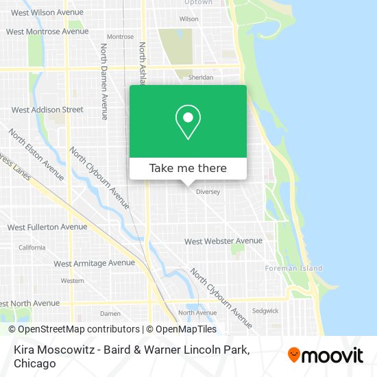 Kira Moscowitz - Baird & Warner Lincoln Park map