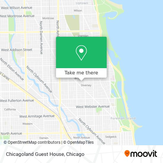 Mapa de Chicagoland Guest House