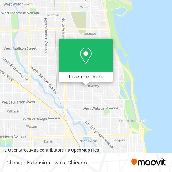 Mapa de Chicago Extension Twins