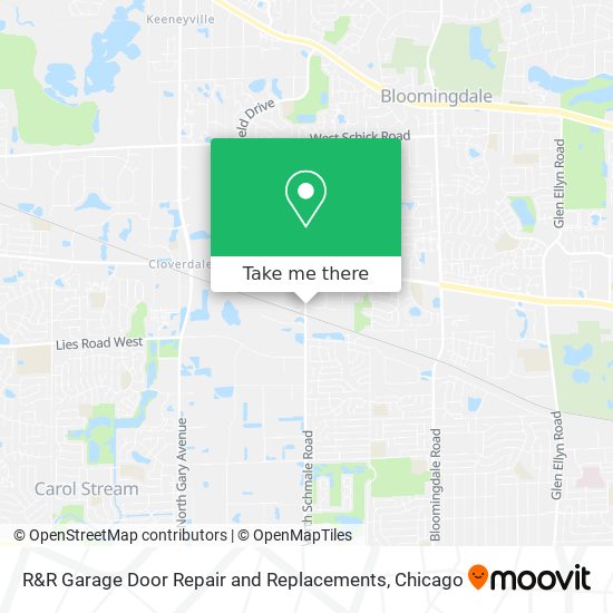 R&R Garage Door Repair and Replacements map