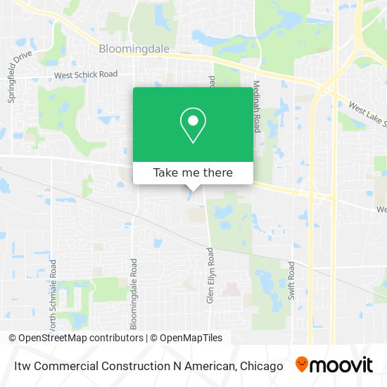 Itw Commercial Construction N American map