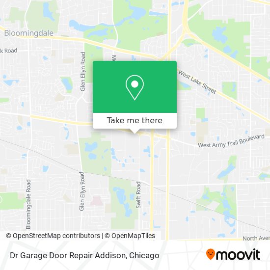 Dr Garage Door Repair Addison map