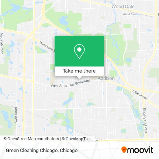 Green Cleaning Chicago map