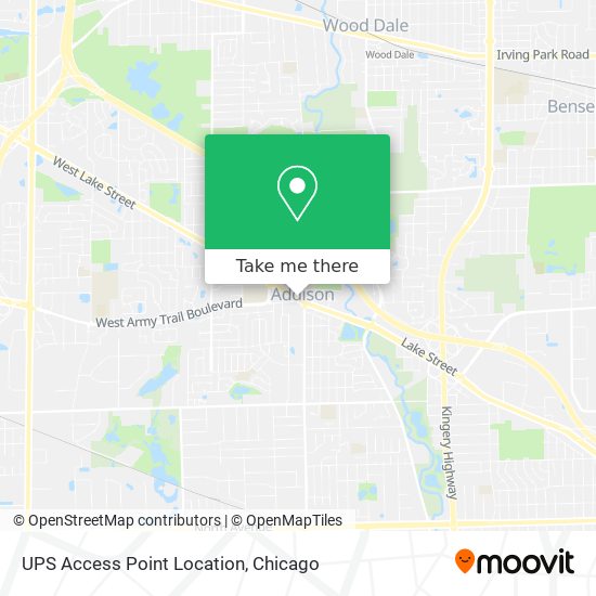 UPS Access Point Location map