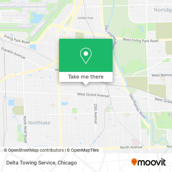 Delta Towing Service map