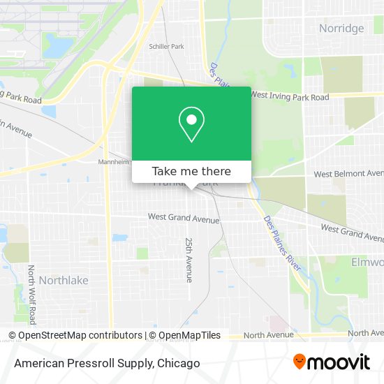 Mapa de American Pressroll Supply