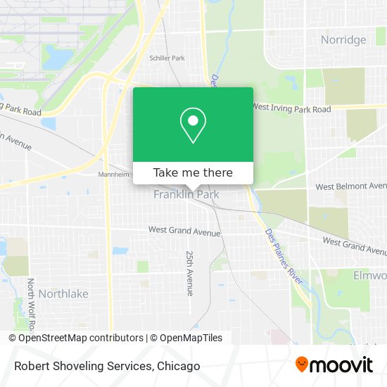 Robert Shoveling Services map