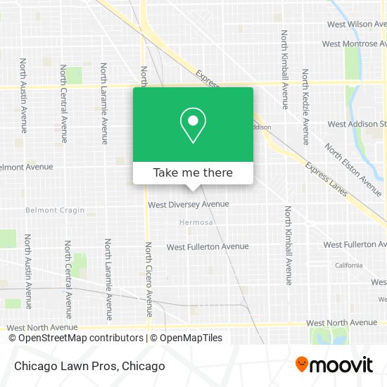 Mapa de Chicago Lawn Pros