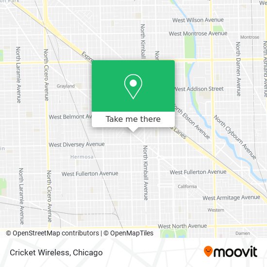 Mapa de Cricket Wireless