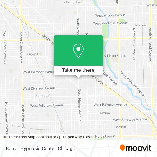 Barrar Hypnosis Center map