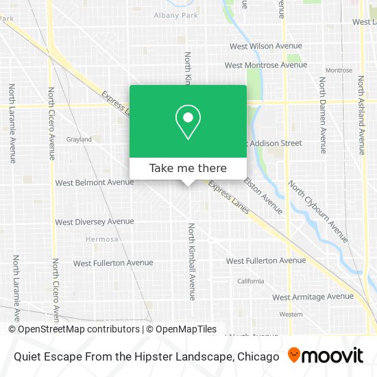 Quiet Escape From the Hipster Landscape map