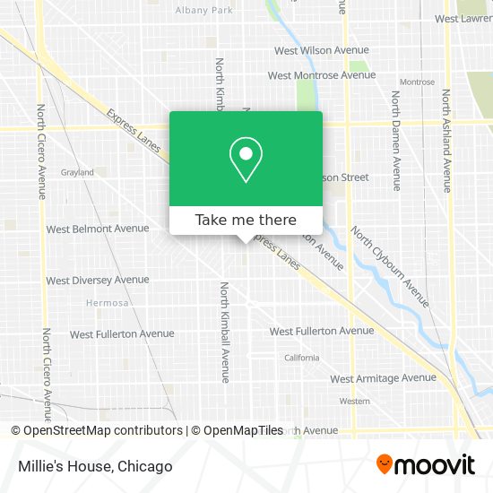 Millie's House map