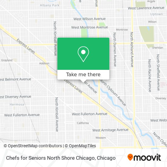 Chefs for Seniors North Shore Chicago map