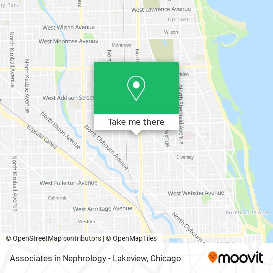 Associates in Nephrology - Lakeview map