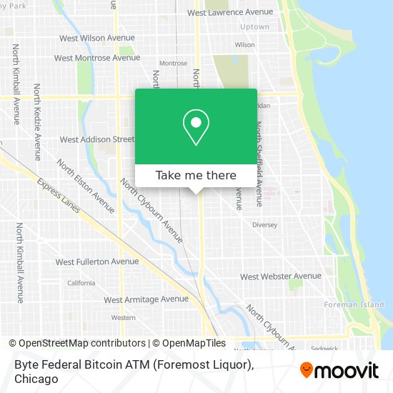 Byte Federal Bitcoin ATM (Foremost Liquor) map