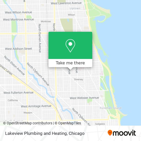 Lakeview Plumbing and Heating map