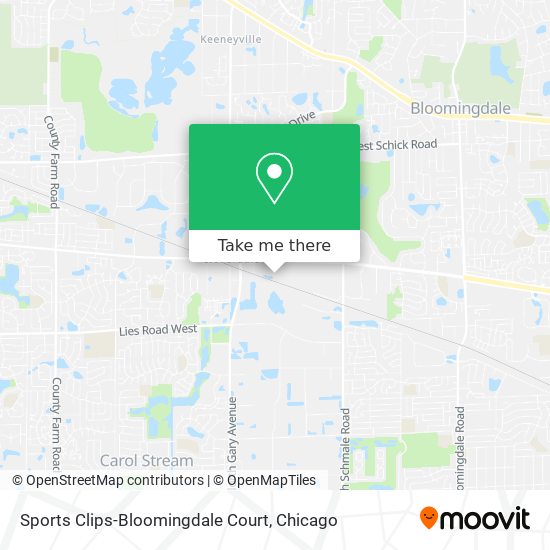 Sports Clips-Bloomingdale Court map