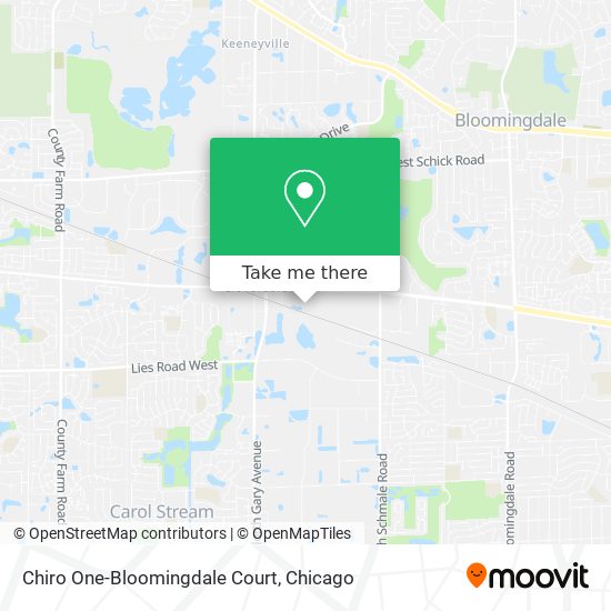 Chiro One-Bloomingdale Court map