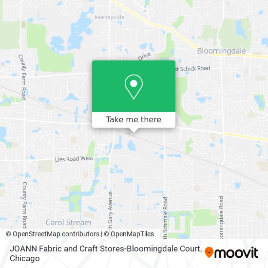 JOANN Fabric and Craft Stores-Bloomingdale Court map