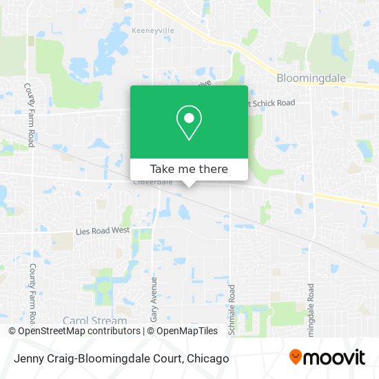 Jenny Craig-Bloomingdale Court map