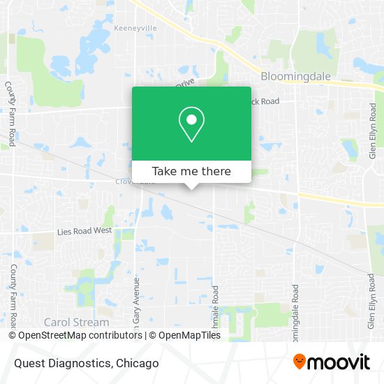 Quest Diagnostics map