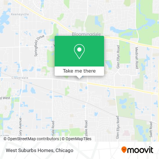 West Suburbs Homes map