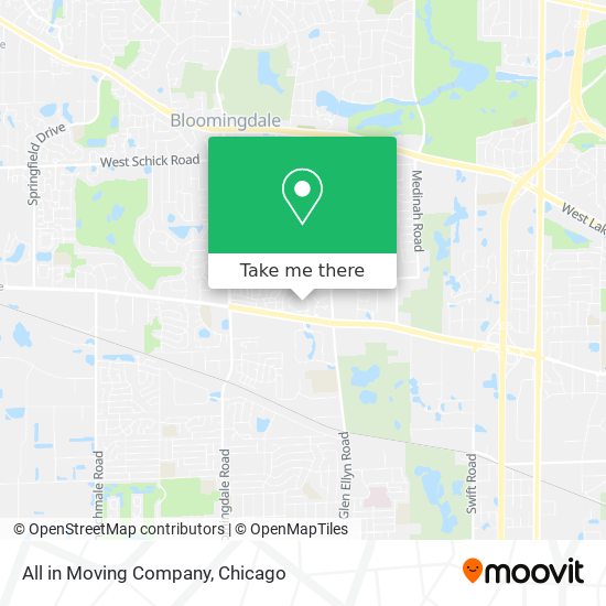 All in Moving Company map