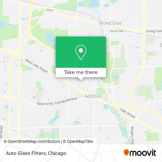 Auto Glass Fitters map