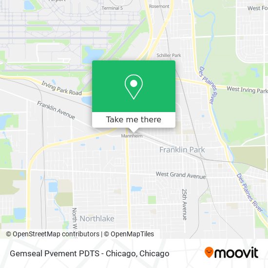 Gemseal Pvement PDTS - Chicago map