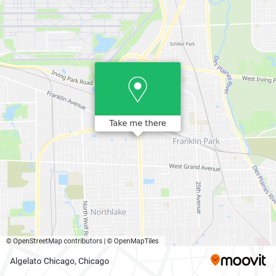 Algelato Chicago map