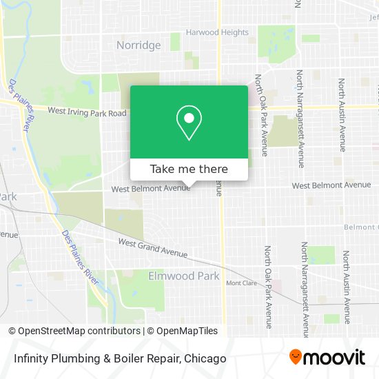 Mapa de Infinity Plumbing & Boiler Repair