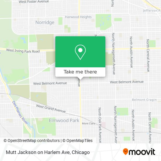 Mapa de Mutt Jackson on Harlem Ave