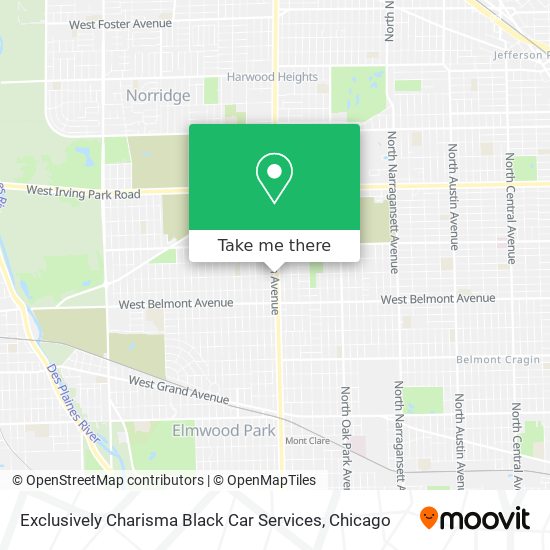 Exclusively Charisma Black Car Services map