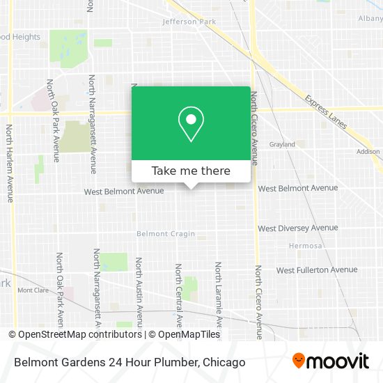 Belmont Gardens 24 Hour Plumber map