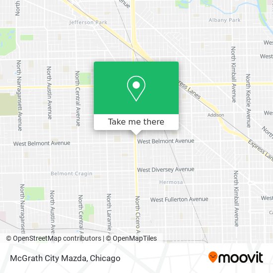 Mapa de McGrath City Mazda