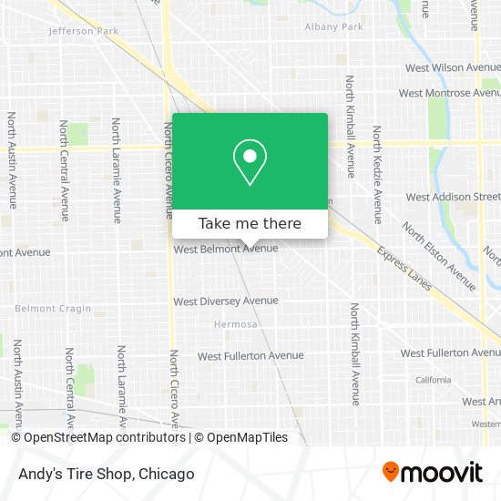 Mapa de Andy's Tire Shop