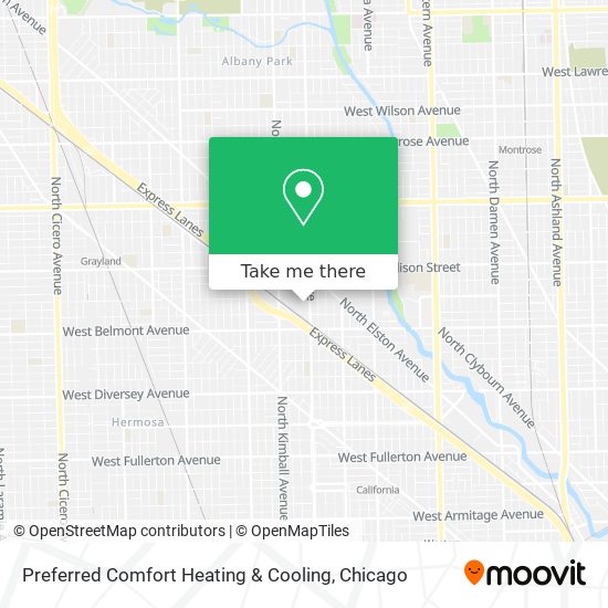 Mapa de Preferred Comfort Heating & Cooling