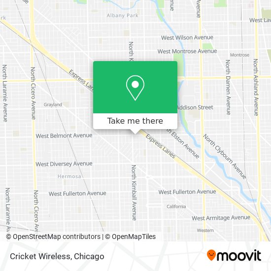 Mapa de Cricket Wireless