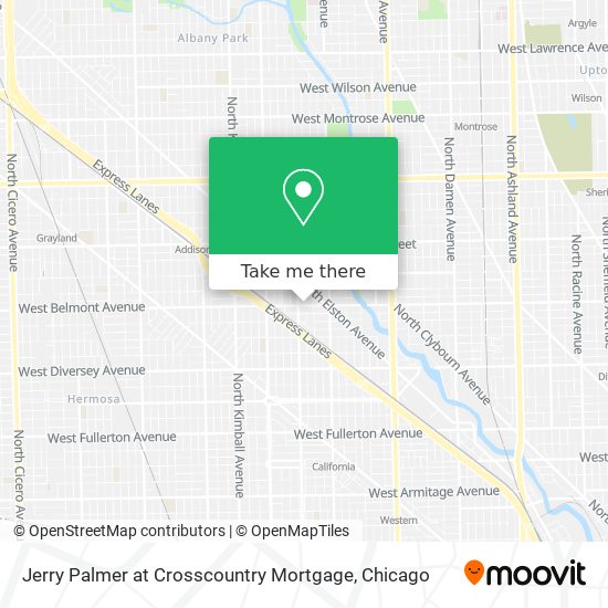 Jerry Palmer at Crosscountry Mortgage map