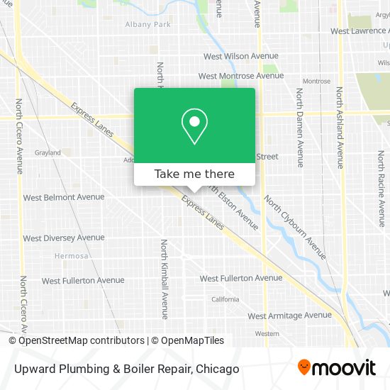 Mapa de Upward Plumbing & Boiler Repair