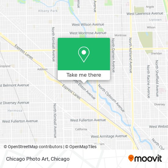Mapa de Chicago Photo Art