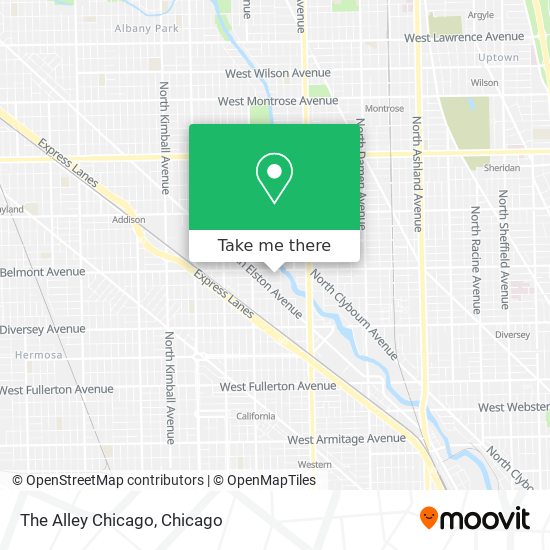 Mapa de The Alley Chicago