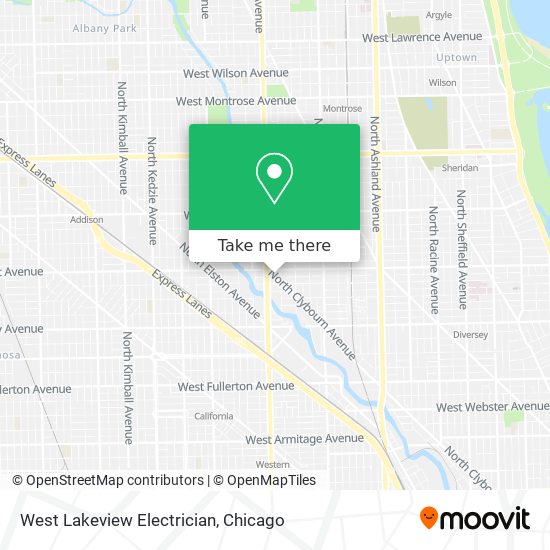 West Lakeview Electrician map
