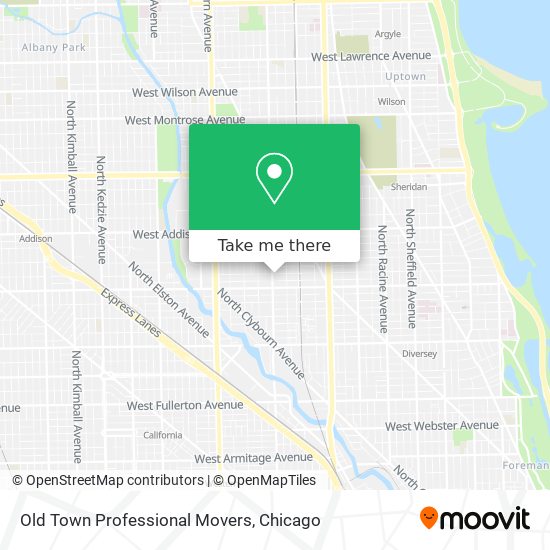 Mapa de Old Town Professional Movers