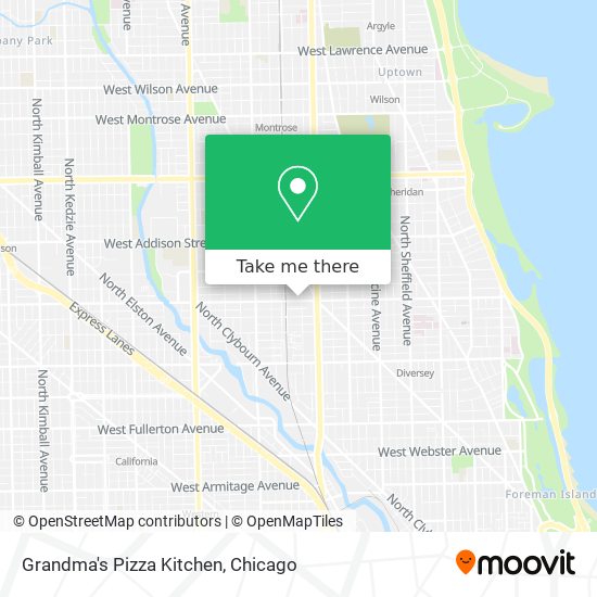 Mapa de Grandma's Pizza Kitchen