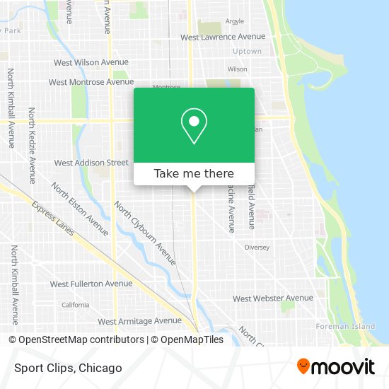 Sport Clips map