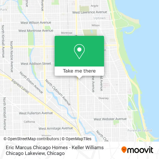 Eric Marcus Chicago Homes - Keller Williams Chicago Lakeview map